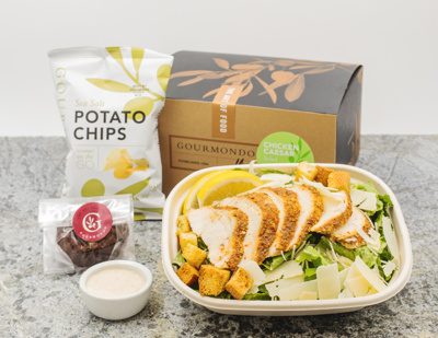 Caesar Salad with Roasted Chicken Box Lunch